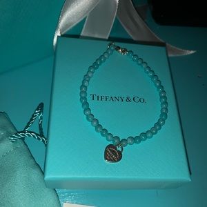 Heart Tag Tiffany Bead Bracelet